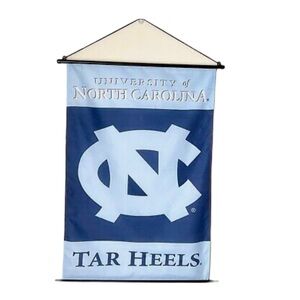 UNC North Carolina Tar Heels Banner Flag 41L x 28W Blue Hanging University NCAA